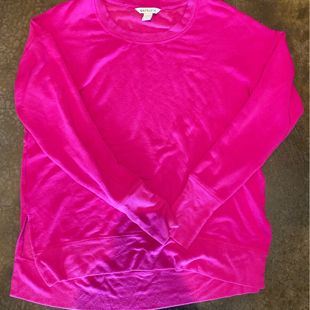 Womens Athleta pink sweatshirt/pullover size small